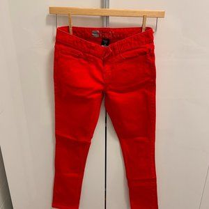 MOSSIMO RED SKINNY PREMIUM DENIM